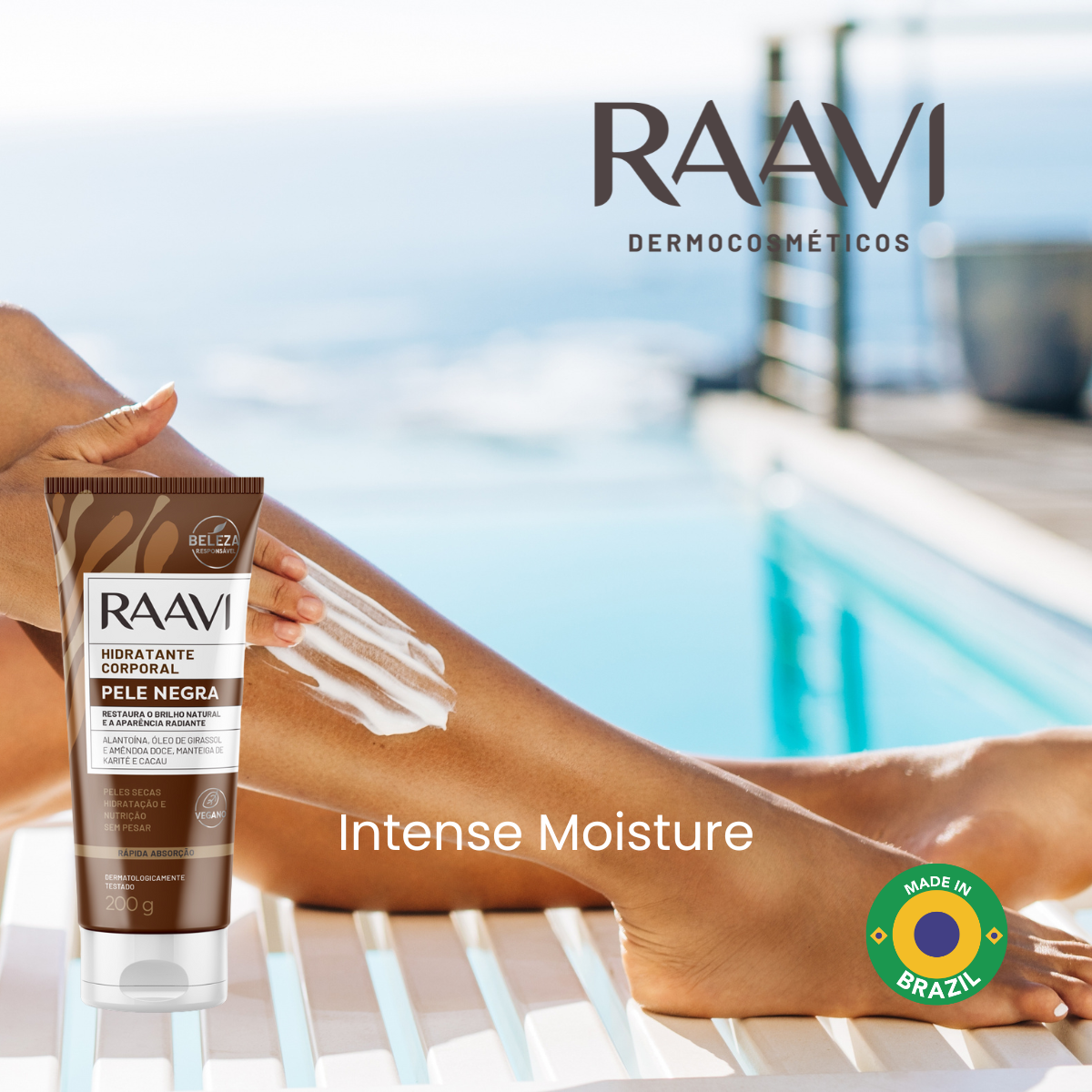 RAAVI Body Moisturizer for Black Skin - 200g