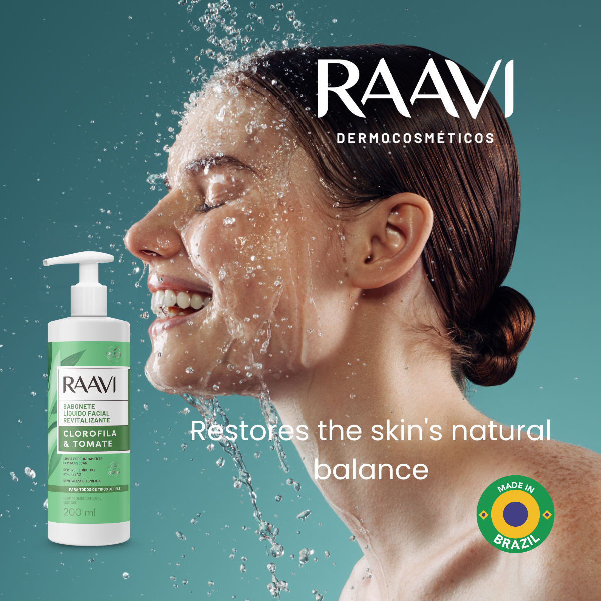 RAAVI Chlorophyll & Tomato Revitalizing Liquid Soap - 200ml