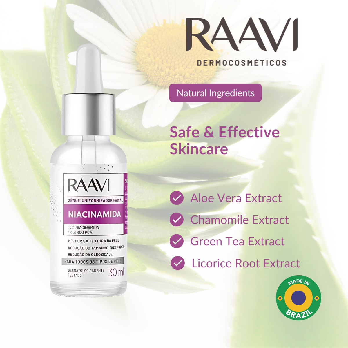 RAAVI Easy Niacinamide Unifying Serum - 30ml