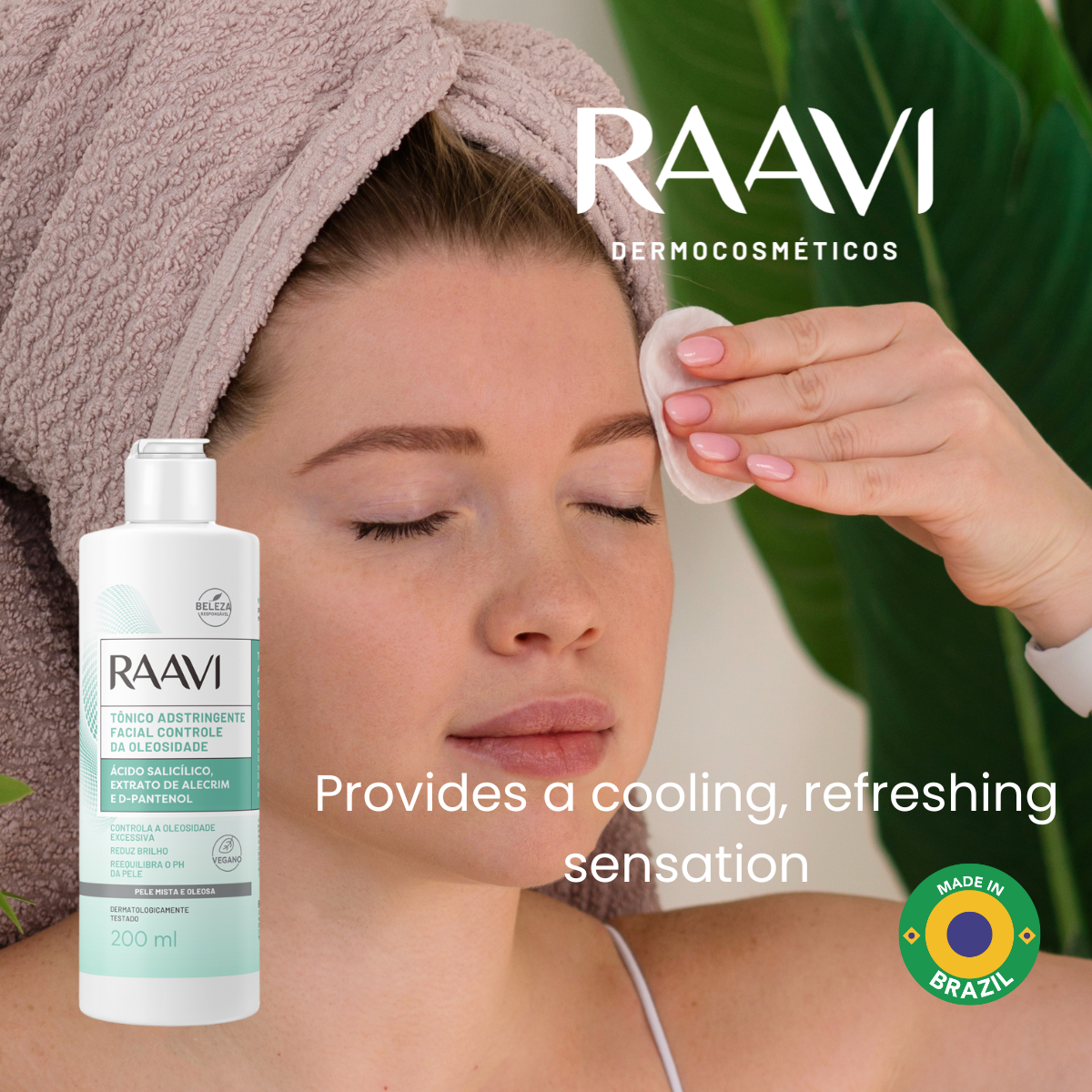 RAAVI Facial Astringent Tonic Oil Control - 200ml