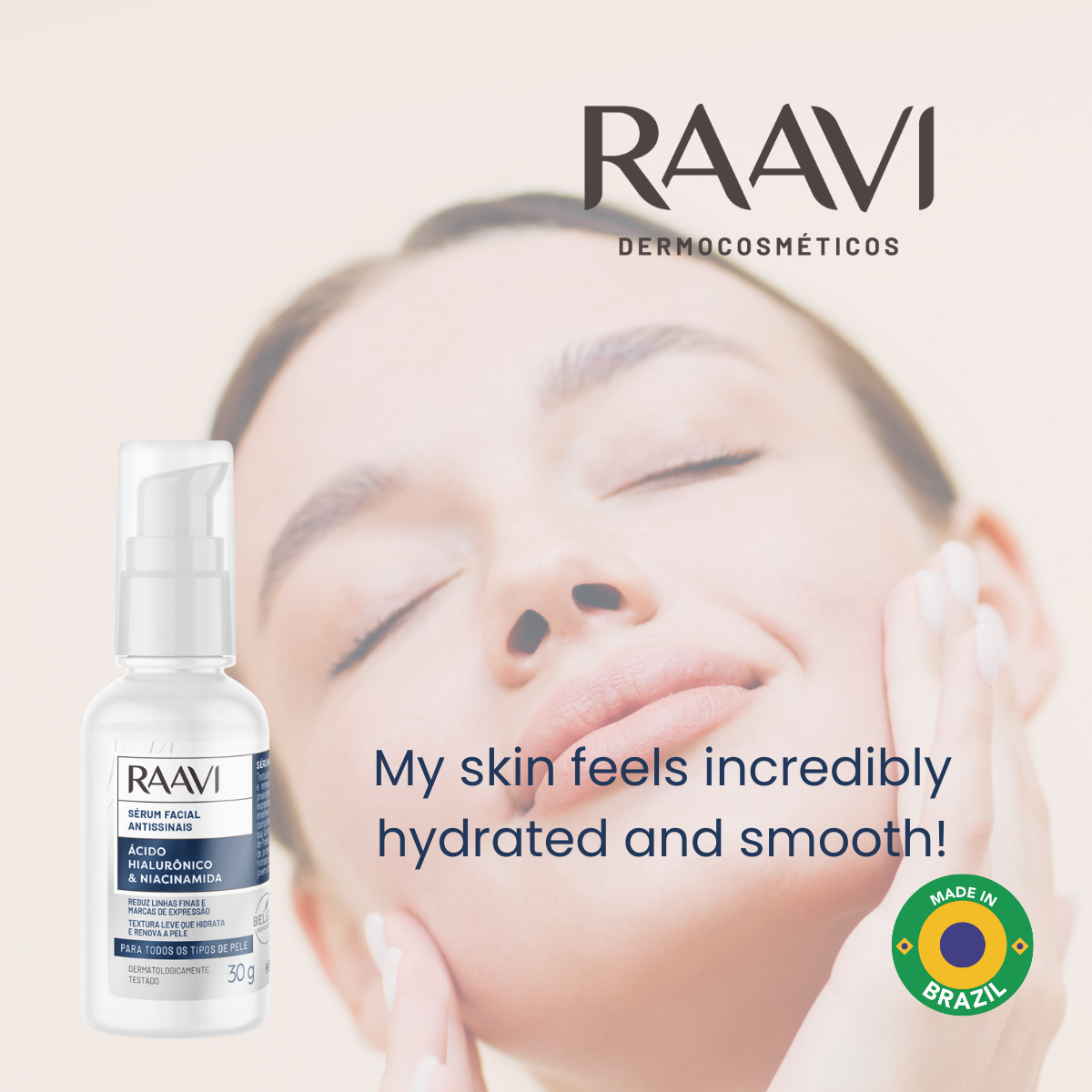 RAAVI Hyaluronic Acid Anti-Signal Facial Serum - 30g