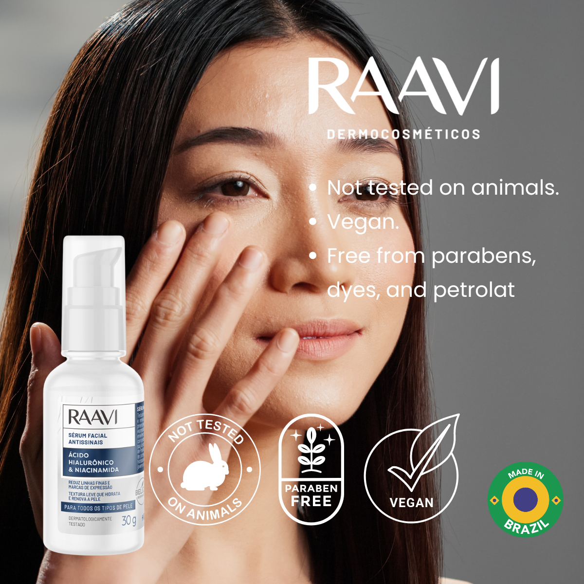 RAAVI Hyaluronic Acid Anti-Signal Facial Serum - 30g