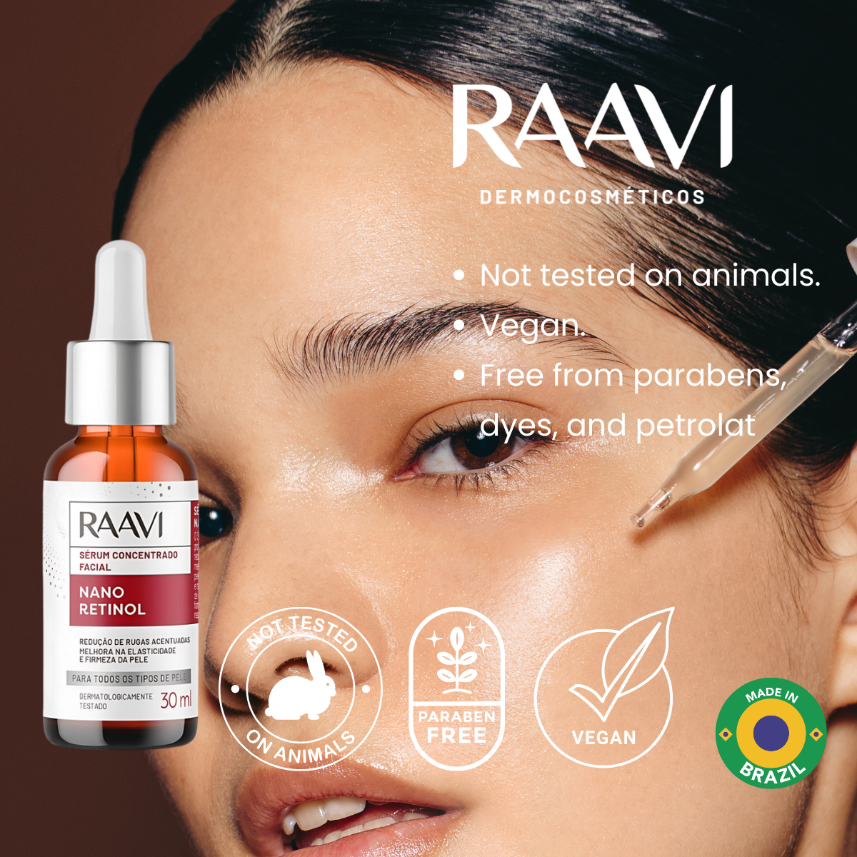 RAAVI Nano Retinol Facial Concentrated Serum - 30ml