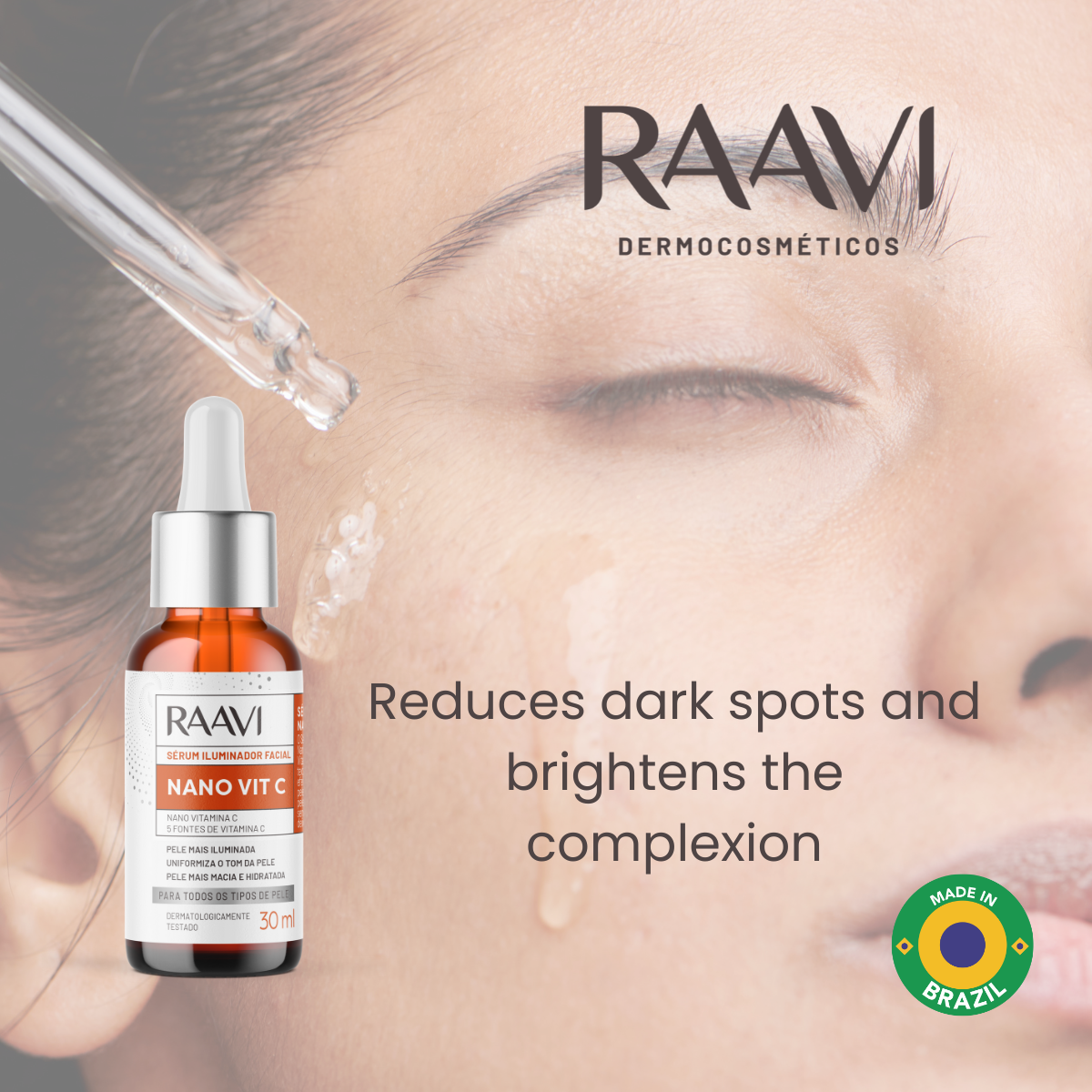 RAAVI Nano Vit C Facial Illuminating Serum - 30ml