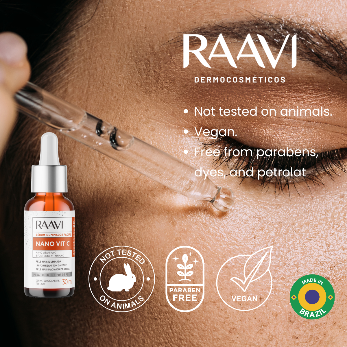 RAAVI Nano Vit C Facial Illuminating Serum - 30ml