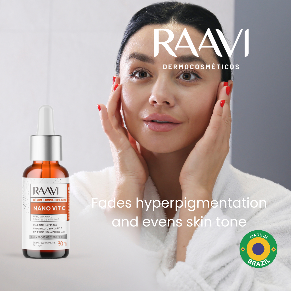 RAAVI Nano Vit C Facial Illuminating Serum - 30ml