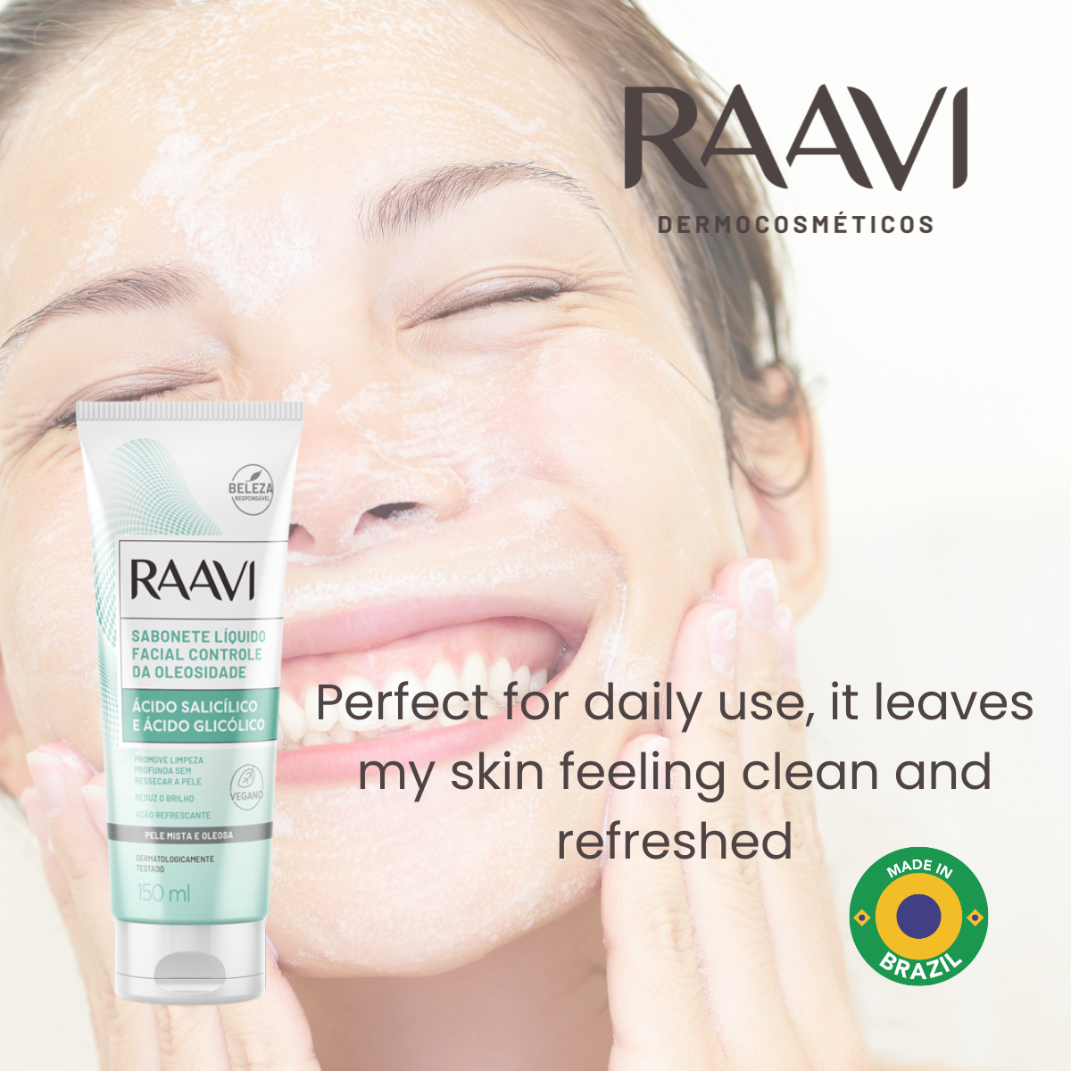 RAAVI Oil Control Facial Liquid Soap - 150ml