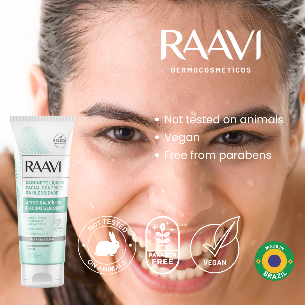 RAAVI Oil Control Facial Liquid Soap - 150ml