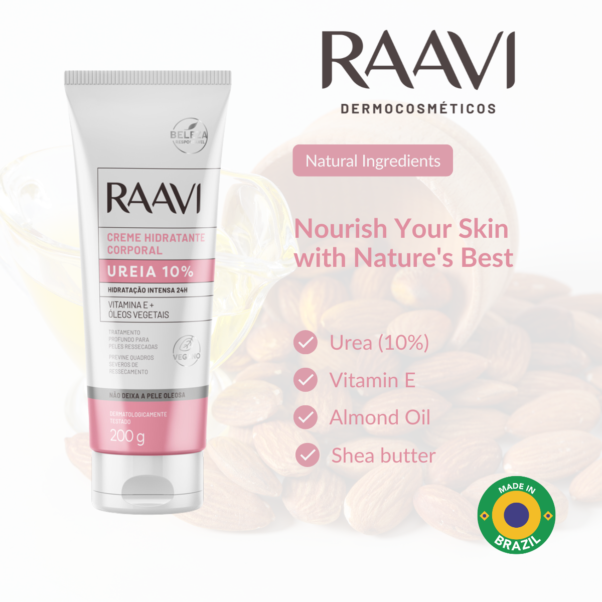 RAAVI Urea Moisturizing Cream 10% - 200g