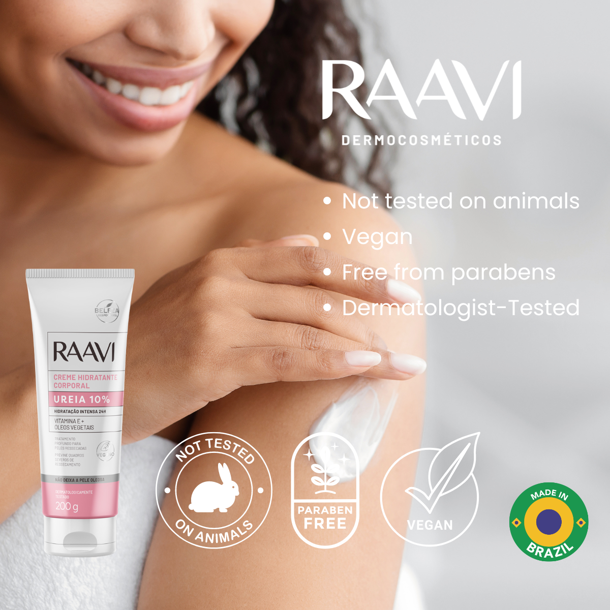 RAAVI Urea Moisturizing Cream 10% - 200g