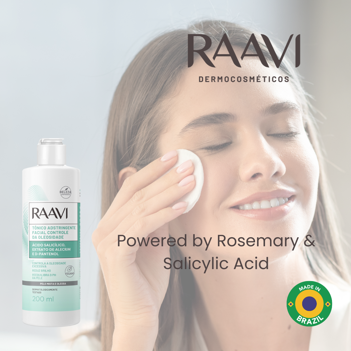 RAAVI Facial Astringent Tonic Oil Control - 200ml